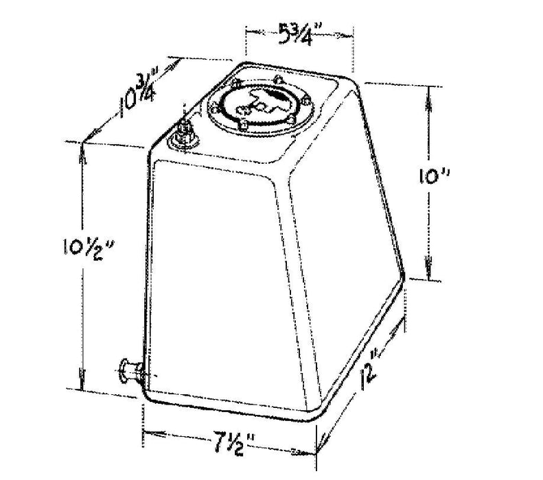 Jaz JAZ290-103-01 3-Gallon Econo Rail Fuel Cell