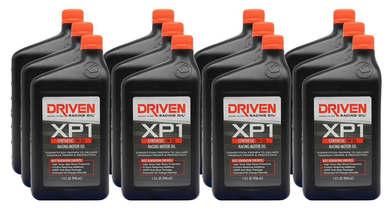 Driven Racing Oil JGP00006-12 XP1 5w20 Synthetic Oil Case 12 x 1 Quart