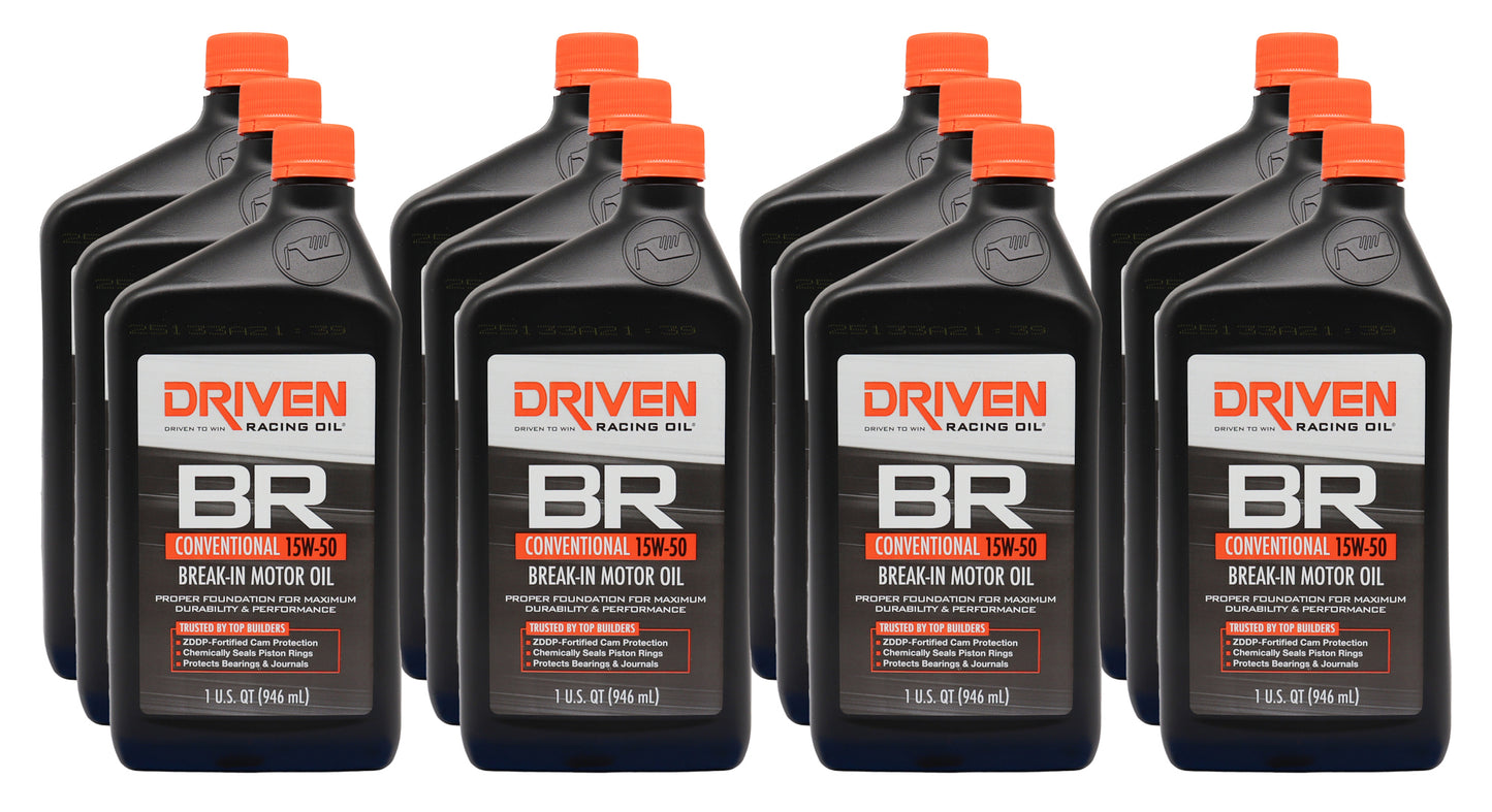Driven Racing Oil JGP00106-12 BR 15w50 Conventional Oil Case 12 x 1 Quart
