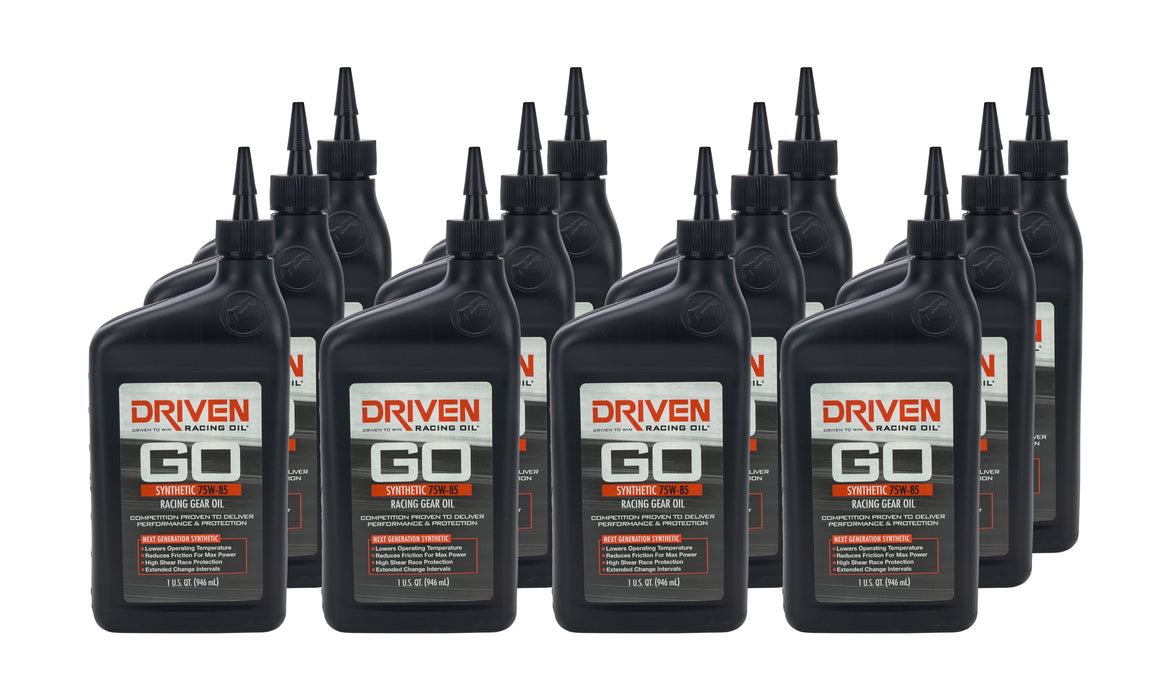 Driven Racing Oil JGP00830-12 75w85 Synthetic Gear Oil Case 12 x 1 Quart