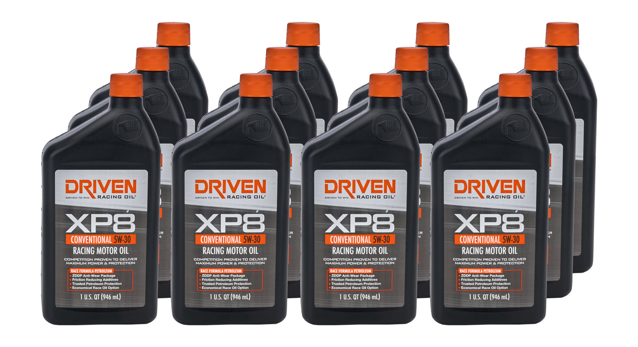 Driven Racing Oil JGP01906-12 XP8 5w30 Conventional Oil Case 12 x 1 Quart