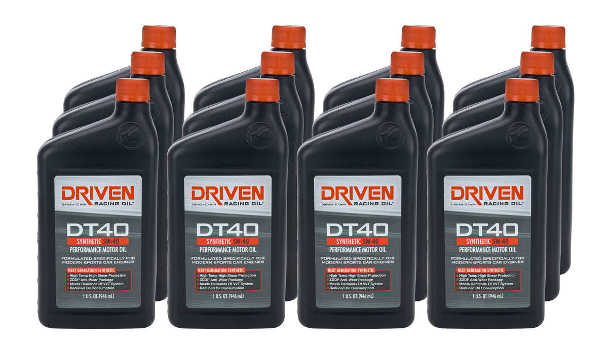 Driven Racing Oil JGP02406-12 DT40 5w40 Synthetic Oil Case 12 x 1 Quart