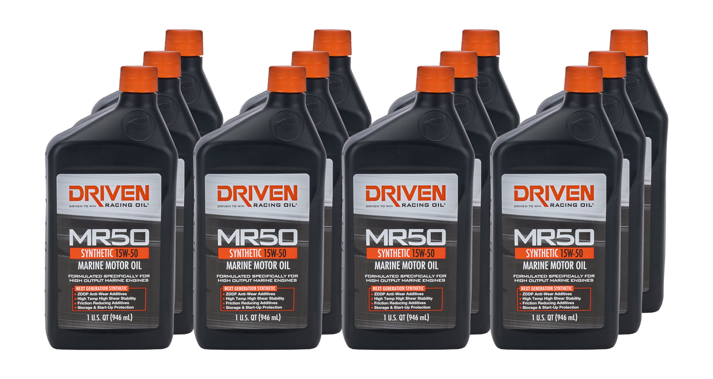 Driven Racing Oil JGP02606-12 MR50 15w50 Marine Syn Oil Case 12 x 1 Quart