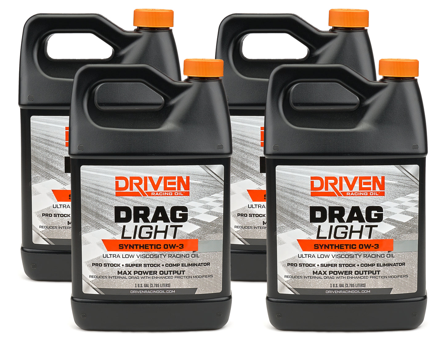Driven Racing Oil JGP03038-4 Drag Light 0W3 Motor Oil Case 4/1Gal