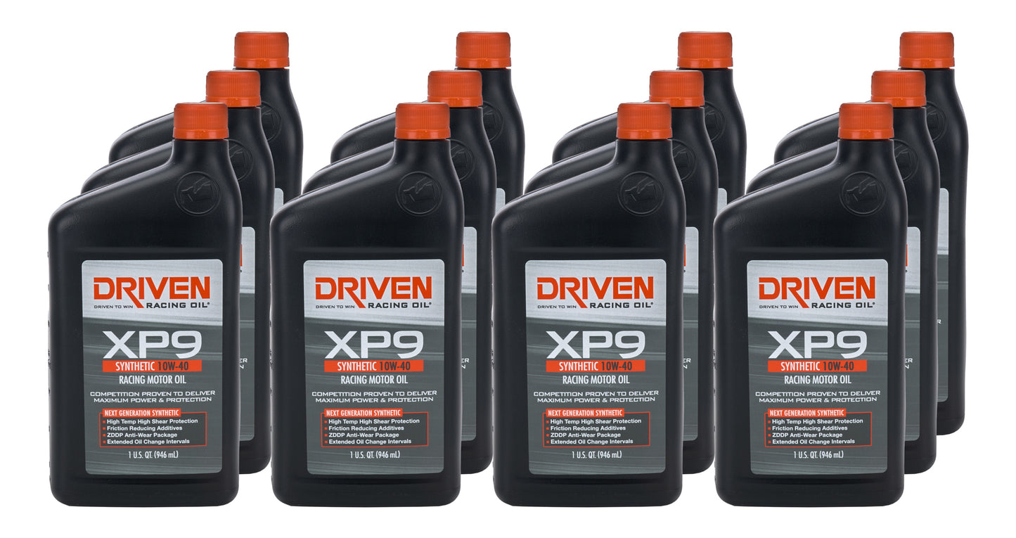 Driven Racing Oil JGP03206-12 XP9 10w40 Synthetic Oil Case 12 x 1 Quart