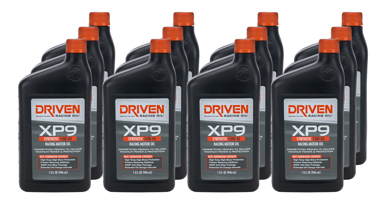 Driven Racing Oil JGP03206-12 XP9 10w40 Synthetic Oil Case 12 x 1 Quart