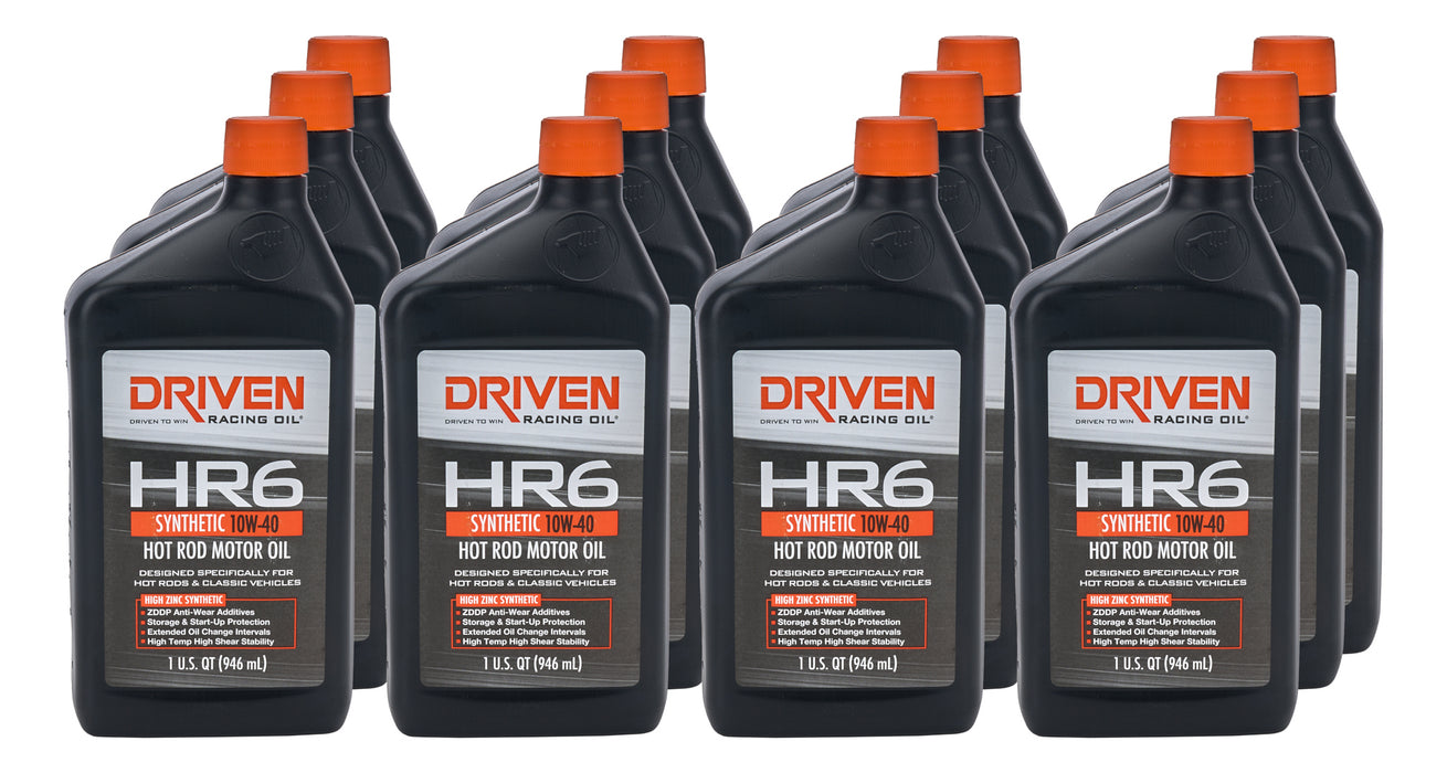 Driven Racing Oil JGP03906-12 HR6 10w40 Synthetic Oil Case 12 x 1 Quart