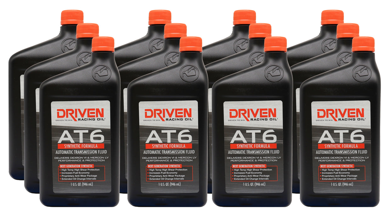 Driven Racing Oil JGP04806-12 AT6 Synthetic Dex 6/MERC Trans Fluid Case 12x1Qt