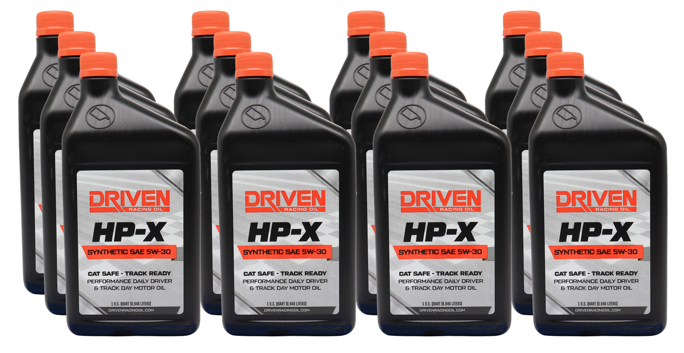 Driven Racing Oil JGP17306-12 HP-X 5W30 Motor Oil Case 12/Qt