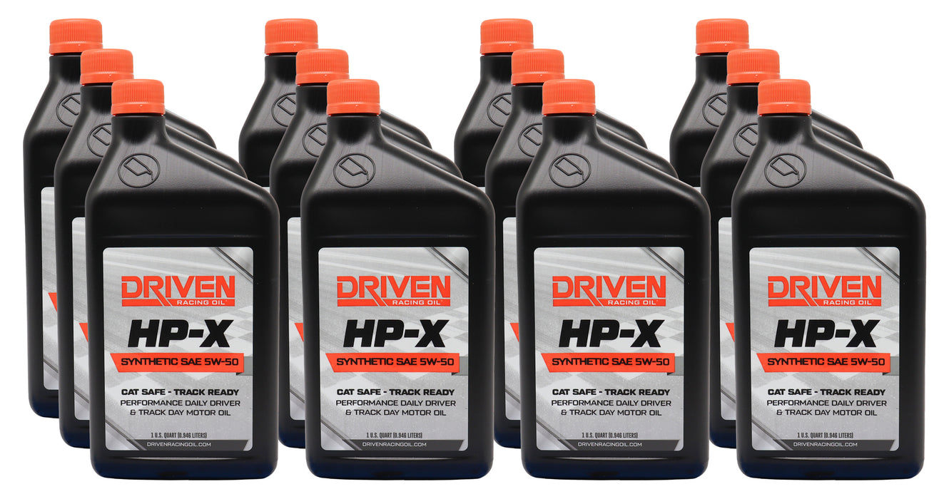 Driven Racing Oil JGP17506-12 HP-X 5W50 Motor Oil Case 12/Qt