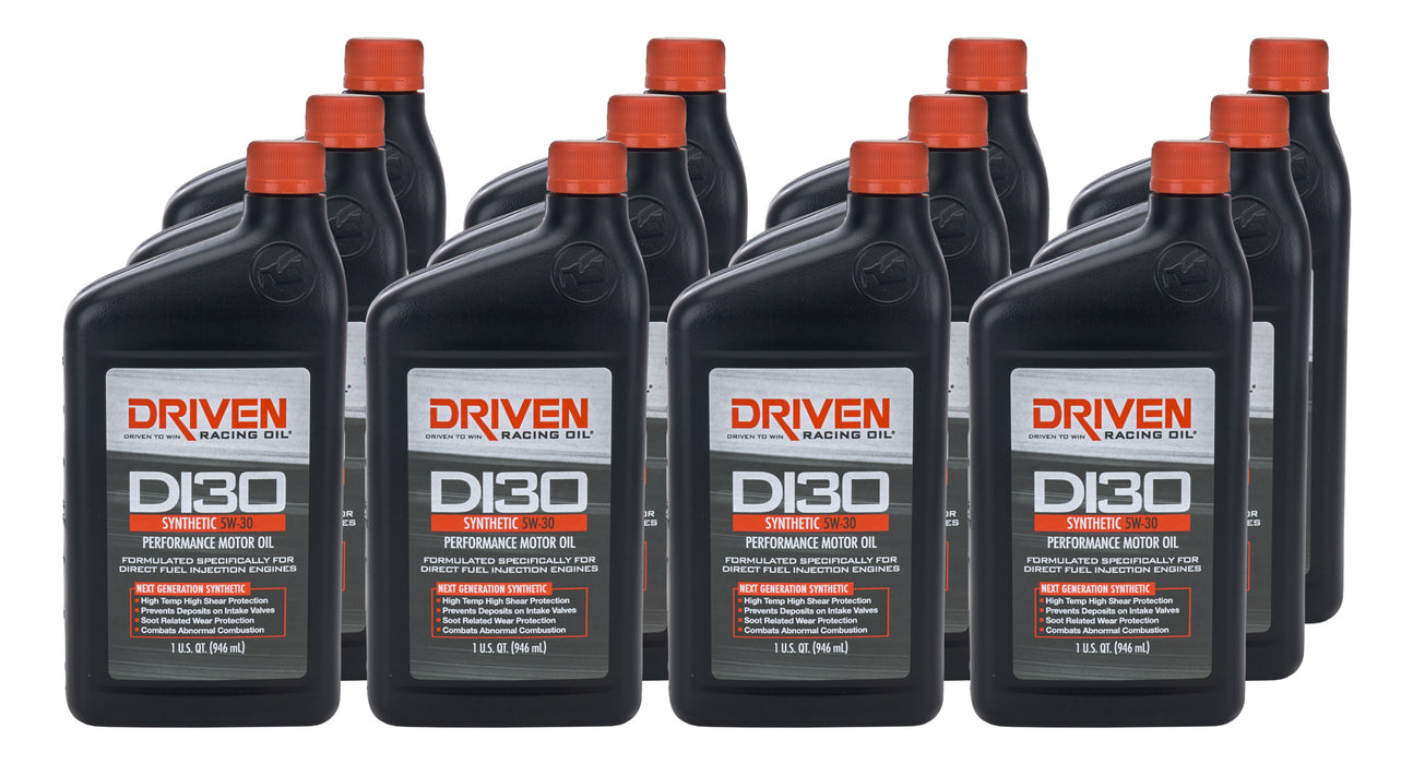 Driven Racing Oil JGP18306-12 DI30 5w30 Synthetic Oil Case 12 x 1 Quart