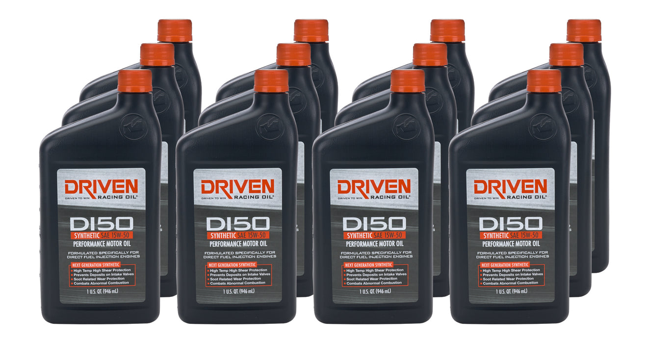 Driven Racing Oil JGP18506-12 DI50 15w50 Synthetic Oil Case 12 x 1 Quart
