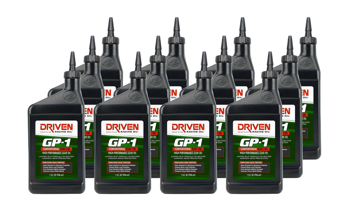 Driven Racing Oil JGP19140-12 GP-1 85w140 Gear Oil Case 12 x 1 Quart