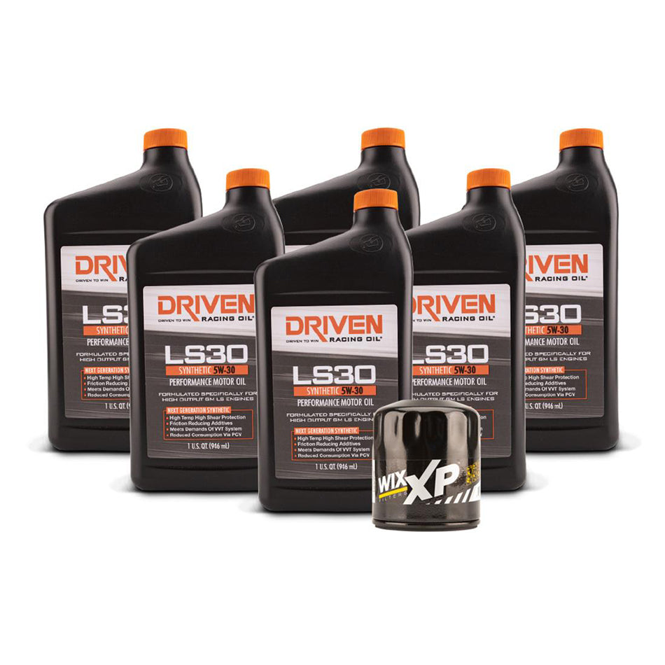 Driven Racing Oil JGP20633K LS30 Oil Change Kit 97- 06 LS Engines 6 Qt