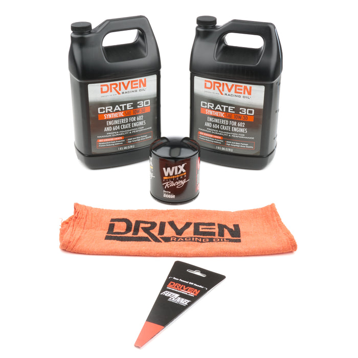 Driven Racing Oil JGP20800K 10W30 Oil Change Kit GM 602/604 Crate Engine