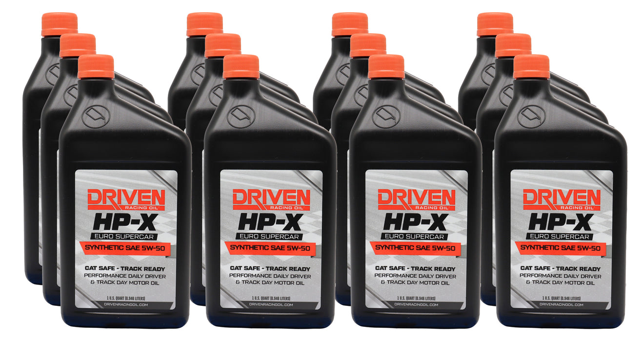 Driven Racing Oil JGP23506-12 HP-X EURO 5W50 Motor Oil Case 12/Qt