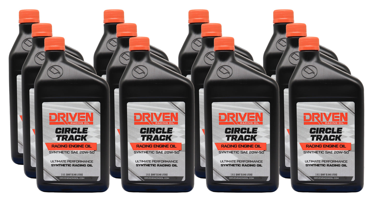 Driven Racing Oil JGP26256-12 Circle Track 20W50 Oil Case 12/Qt