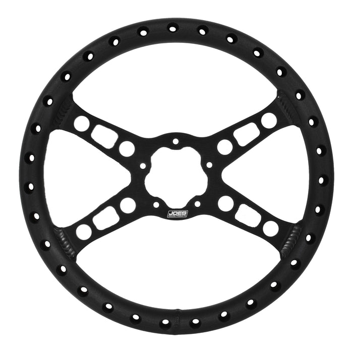 Joes Racing Products JOE13460 Steering Wheel 13IN Flat LW Drag Black