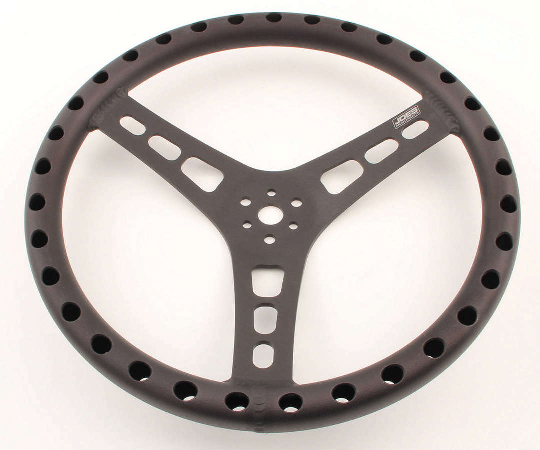Joes Racing Products JOE13514-B 14in Dished Steering Wheel Black
