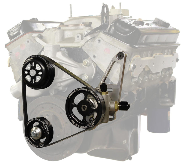 Jones Racing Products JRP1004-AL-CE Serpentine Drive Kit SBS w/ P/S & W/P