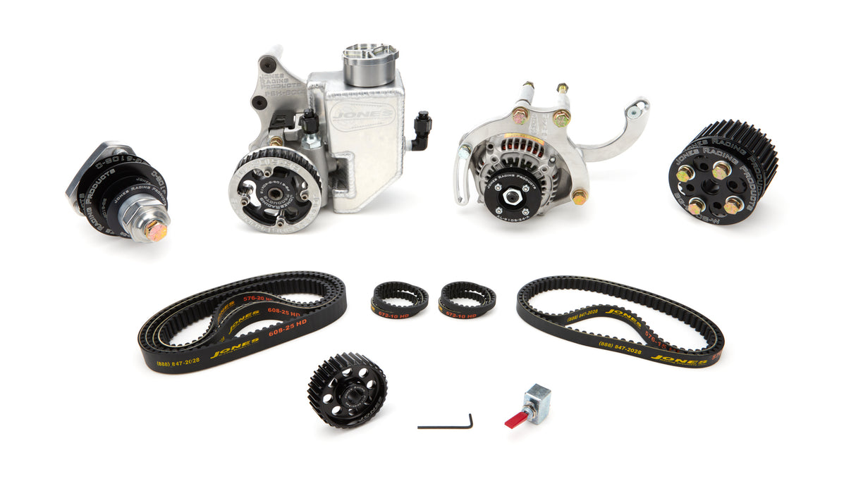 Jones Racing Products JRP4-4698-R Belt Drive SBC Complete HTD WP / PS / ALT / OP