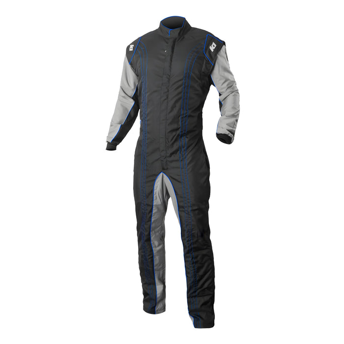 K1 Racegear K1R10-GK2-B-3XS Suit Karting GK2 Youth 3X-Small Black/Blue