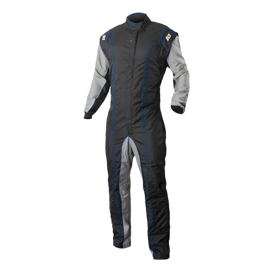 K1 Racegear K1R10-GK2-B-L Suit Karting GK2 Adult Large Black/Blue