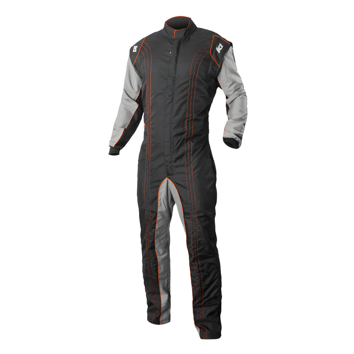 K1 Racegear K1R10-GK2-O-5XS Suit Karting GK2 Youth 5X-Small Black/Orange