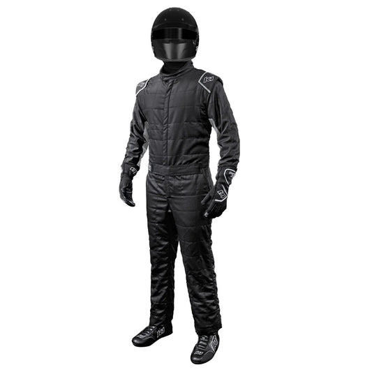 K1 Racegear K1R20-OTL-NG-5XL Suit Outlaw 5X-Large Black / Gray SFI 3.2A/5