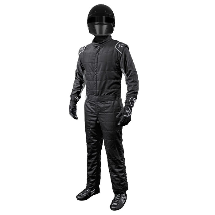 K1 Racegear K1R20-OTL-NG-5XL Suit Outlaw 5X-Large Black / Gray SFI 3.2A/5