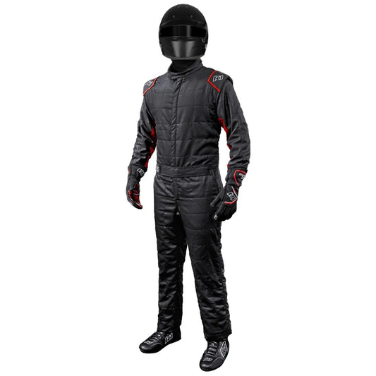 K1 Racegear K1R20-OTL-NR-L Suit Outlaw Large Black / Red SFI 3.2A/5