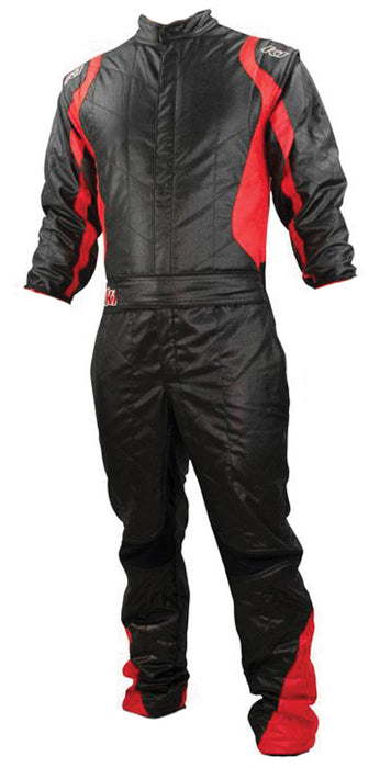 K1 Racegear K1R20-PR2-NR-L Suit Precision II Black / Red Large