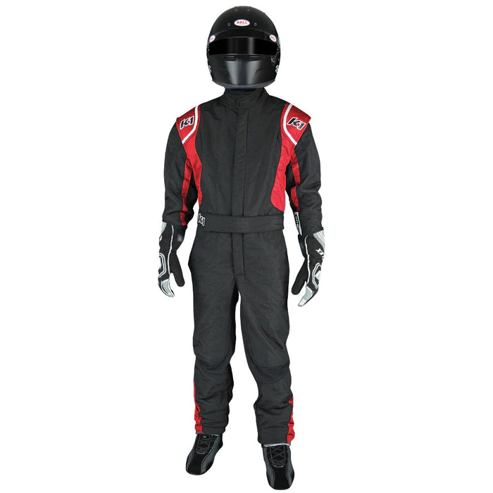 K1 Racegear K1R20-PRY-NR-3XS Suit Precision II 3X- Small Black/Red