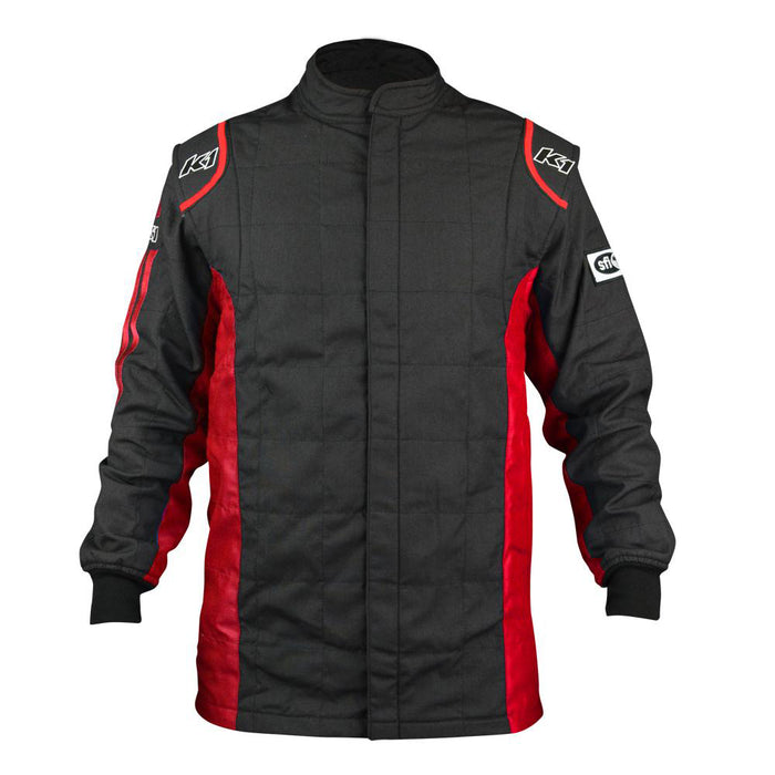 K1 Racegear K1R21-SPT-NR-XL Jacket Sportsman Black / Red X-Large