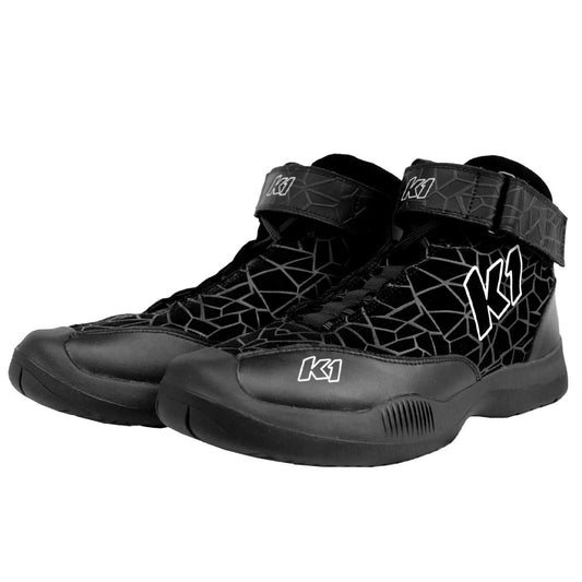 K1 Racegear K1R24-VER-N-95 Crew Shoe Versus Nomex Size 9.5 Black SFI 3.3/5