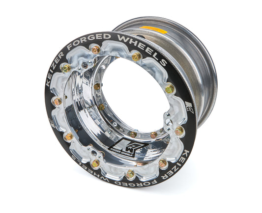 Keizer Aluminum Wheels, Inc. KAW1073FBLBC Wheel 4-Pin 10x7 3in BS w/BDLK Brake Bell