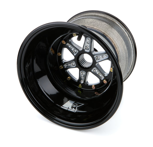 Keizer Aluminum Wheels, Inc. KAW1083SPB Wheel 1.75 27spl 10in x 8in 3in BS Black