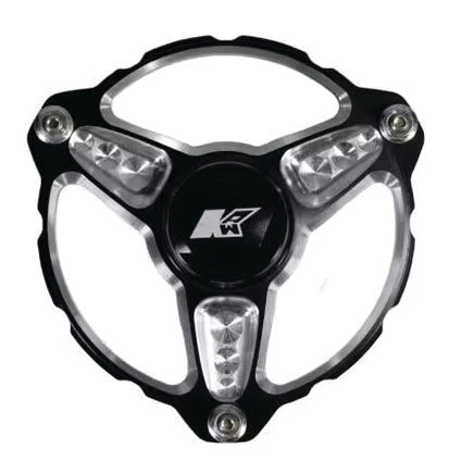 Keizer Aluminum Wheels, Inc. KAW10P3-LH Front Hub 3 Pin Micro LH w/Bearing Black