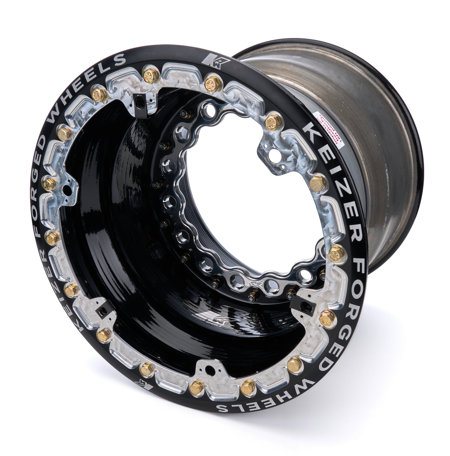 Keizer Aluminum Wheels, Inc. KAWW15146FBLB Wheel Wide 5 15x14 6in BS Forged Beadlock Black