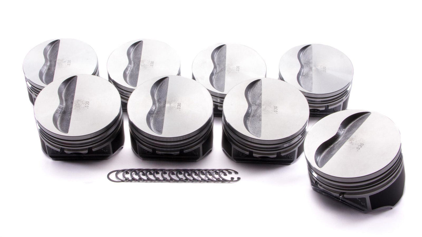 Kb Performance Pistons KBP9902HC.030 SBC Flat Top Piston Set 4.030 Bore -5cc