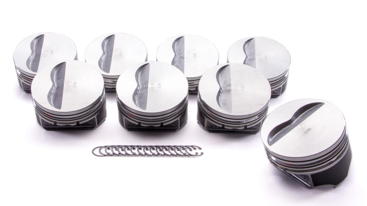 Kb Performance Pistons KBP9907HC.030 SBC Flat Top Piston Set 4.155 Bore -5cc