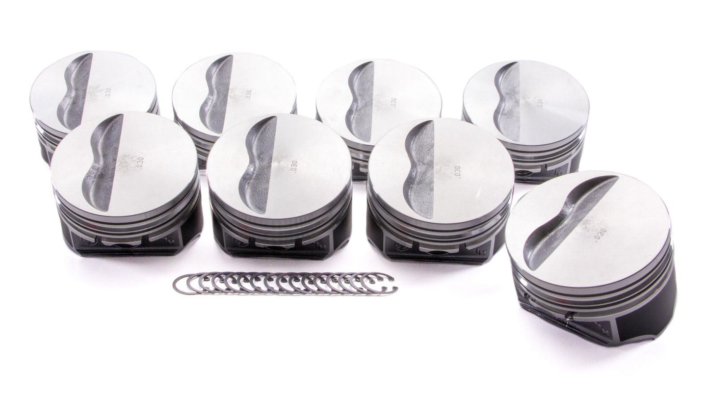 Kb Performance Pistons KBP9911HC.030 SBC Flat Top Piston Set 4.155 Bore -5cc