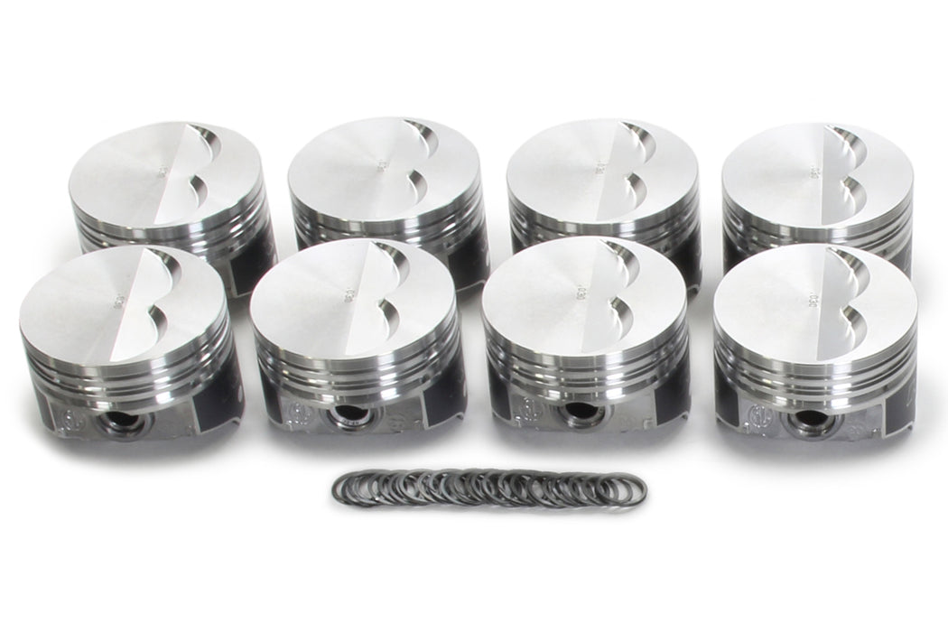 Kb Performance Pistons KBPKB120.060 SBC Flat Top Piston Set 4.060 Bore -7cc