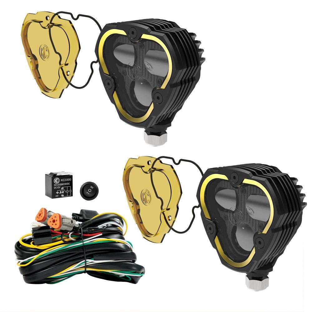 Kc Hilites KCH284 Flex Era 3 Dual Mode SAE Fog Light Kit Pair