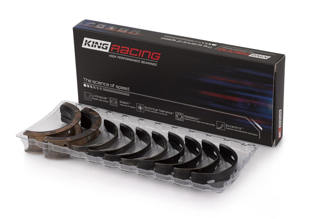 King Bearings KEBMB529XPC Main Bearing Set - Coated SBF 289-302