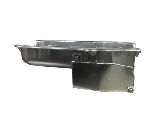 Kevko Oil Pans & Components KEV1086NRH SBC Oil Pan Claimer 6qt RH Dipstick 86-Up
