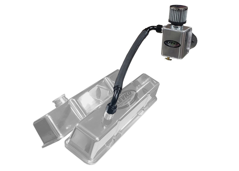 Kevko Oil Pans & Components KEVK9085-KIT Remote Breather Kit Only Non Slip On Valve Cover