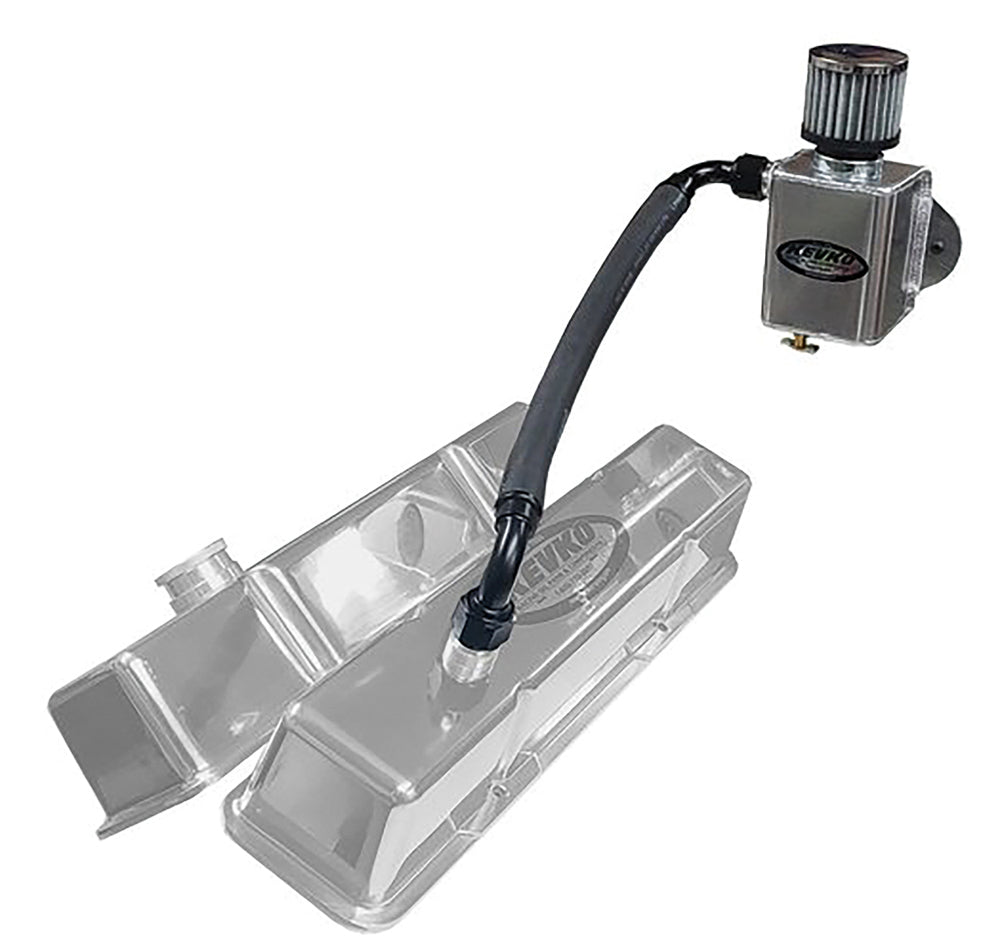 Kevko Oil Pans & Components KEVK9085-OPEN Remote Breather Kit w/ 1-1/2in Slip Ons