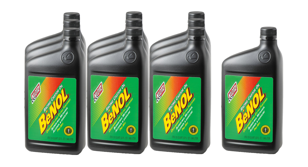 Klotz Synthetic Lubricants KLOBC-172-10 BENOL Racing Castor Lube Case 1 Quart