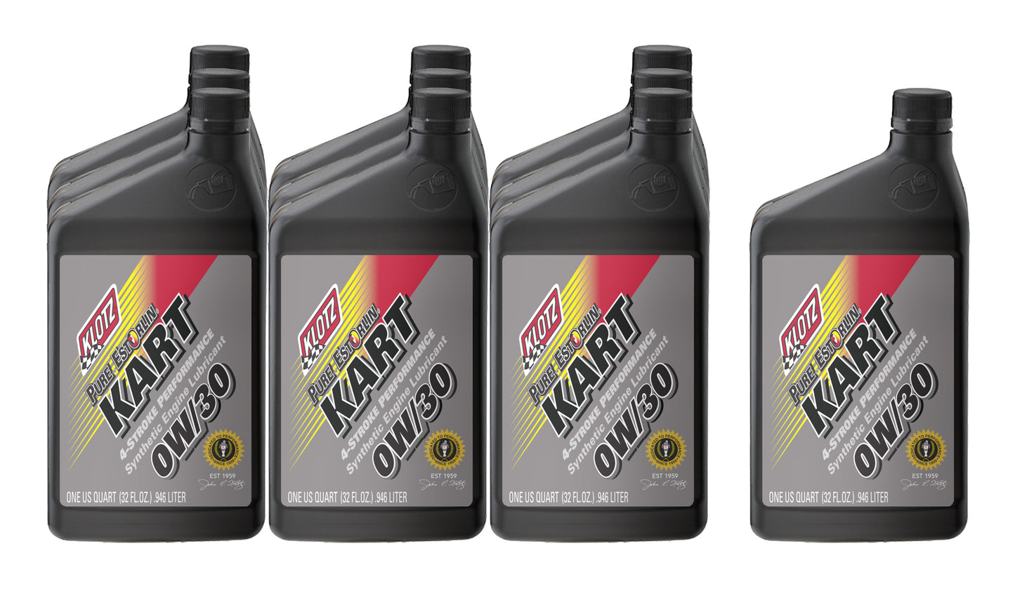 Klotz Synthetic Lubricants KLOKE-230-10 Pure Estorlin Kart 4 Stroke 0w30 Case 10x1Qt